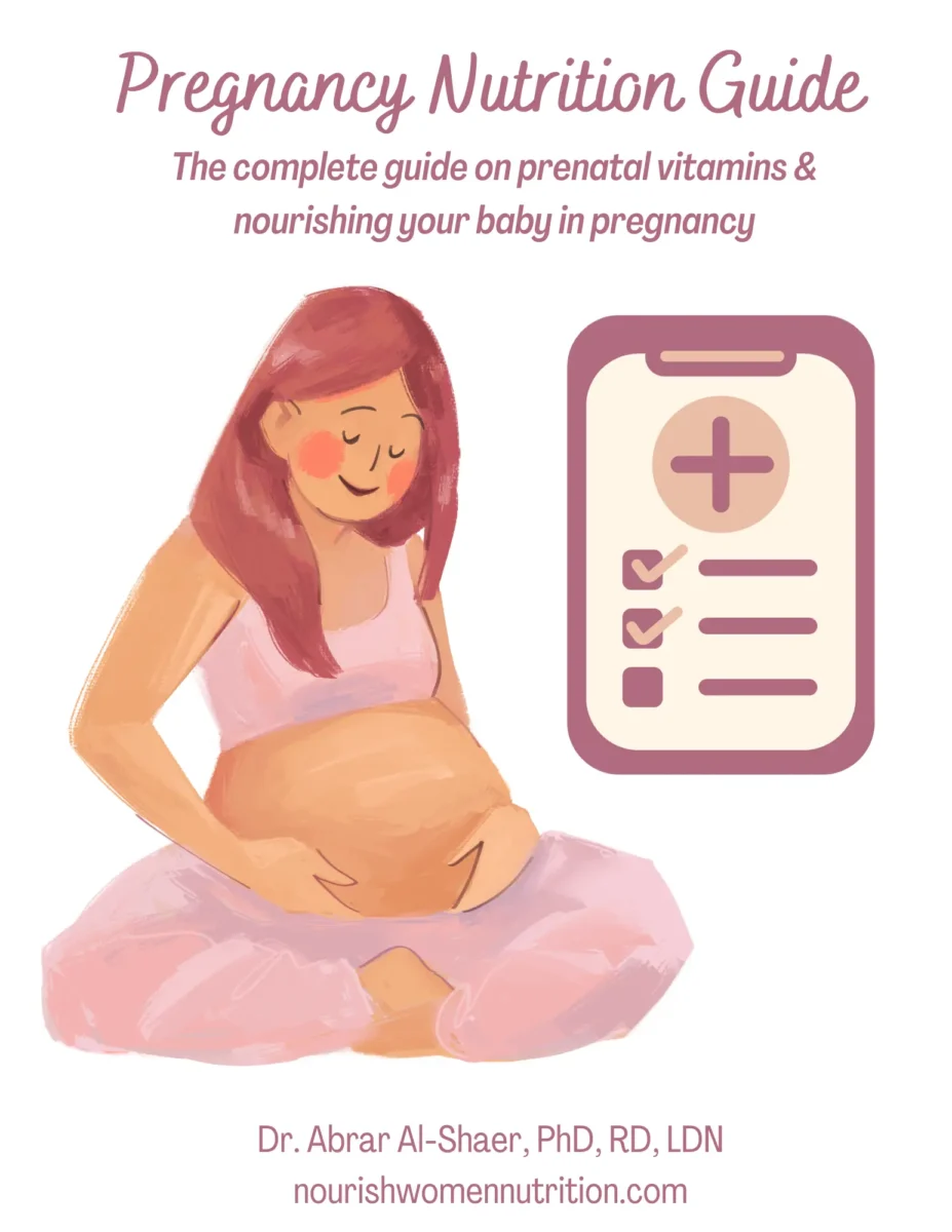 Cover of the Pregnancy Nutrition Guide eBook